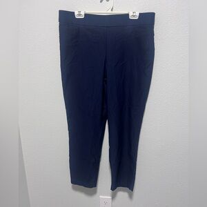 Alfred Dunner Navy Plus Size Cropped Pants Size 16P